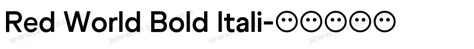 Red World Bold Itali字体转换